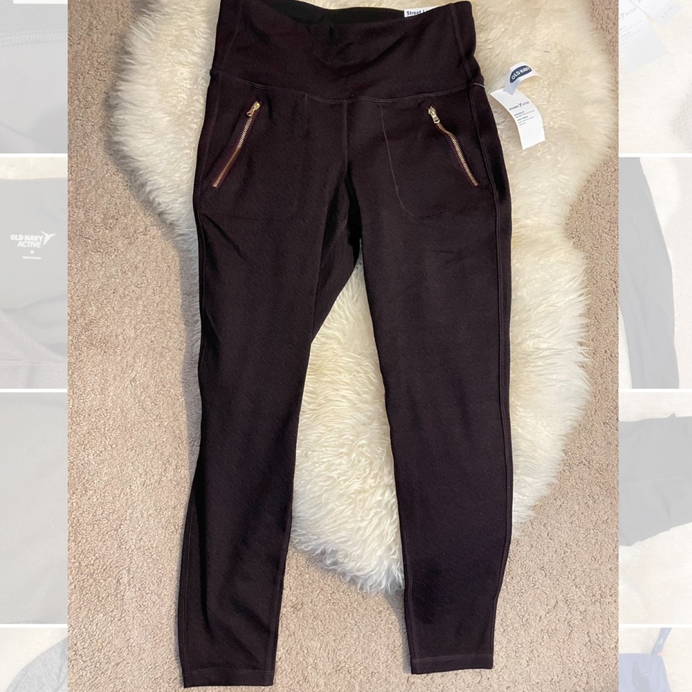 Old Navy Street Leggings, dark burgundy Size M